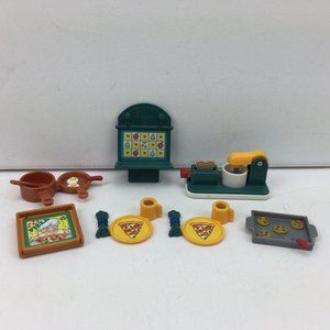 Fisher Price Playhouse Toys Pizzeria Restaurant Kitchen Tools Pretend Play